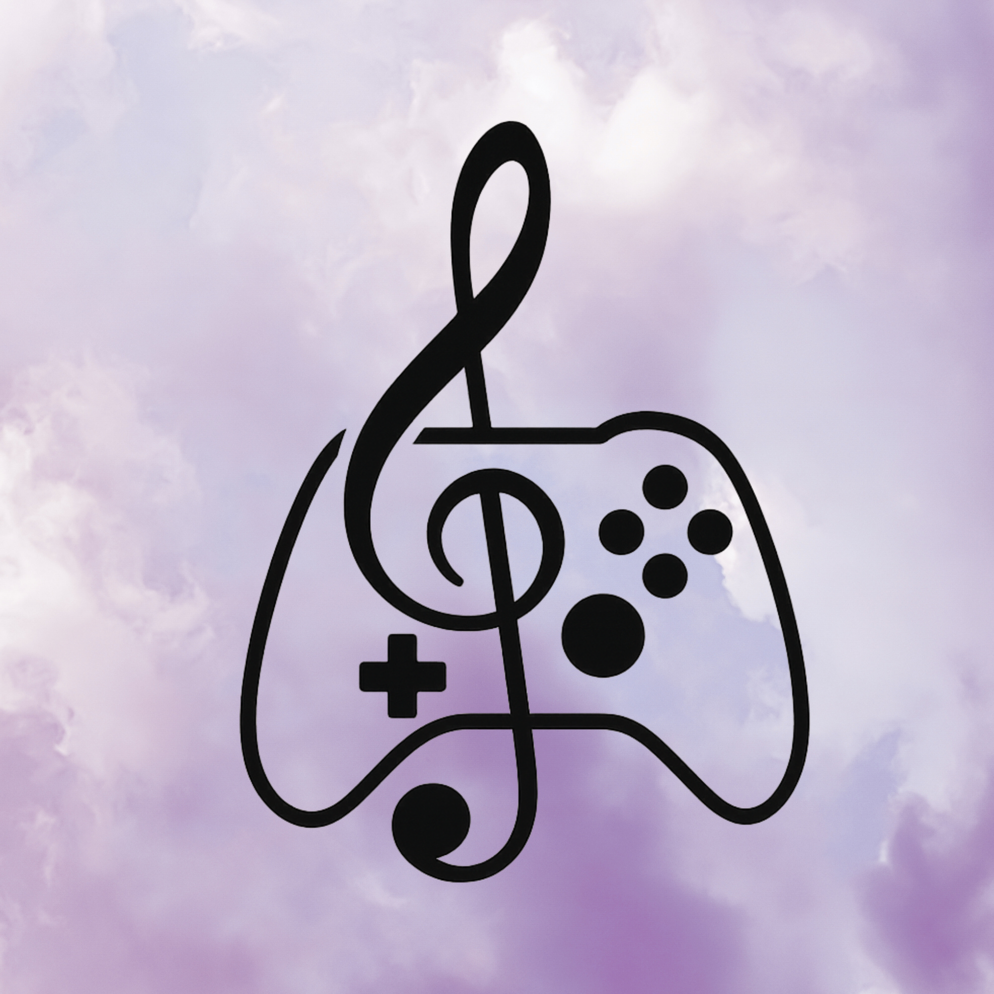 Narda Limon's music and gaming logo: a treble clef combined with a game controller